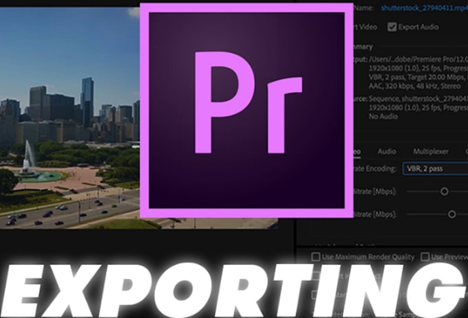 export your video in any video editing program