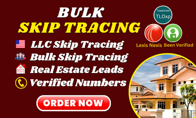 do real estate bulk skip tracing llc skip tracing skip trace