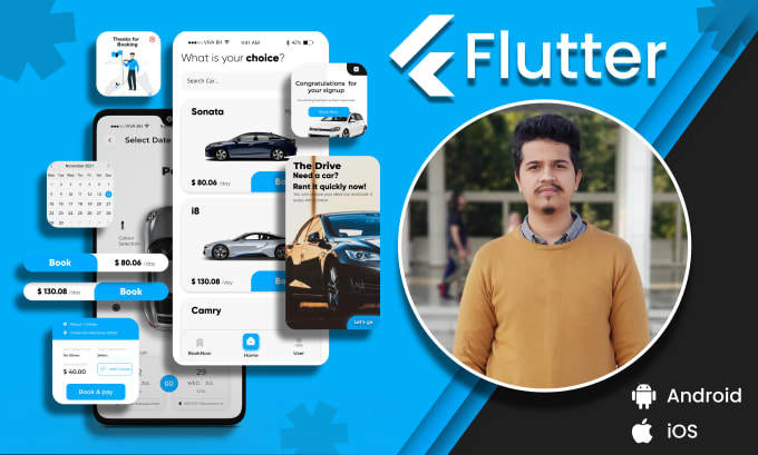 be your flutter app developer for android app development or ios app development