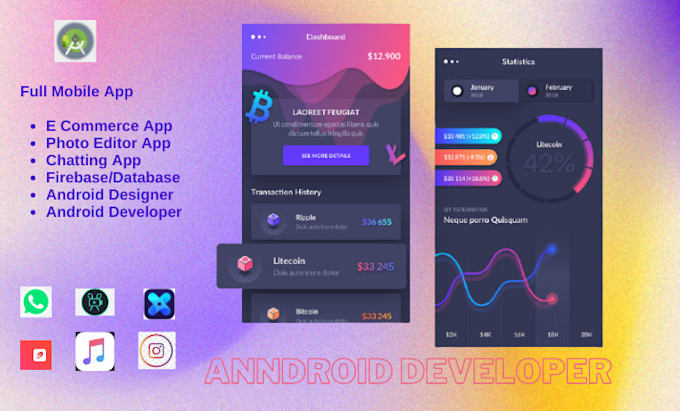 Develop android app and your mobile app with ui and ux by Android1devel ...