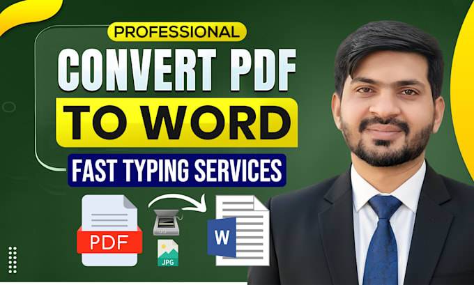 convert PDF to word and manual retyping service