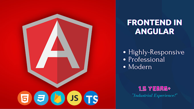 Develop professional and modern web front end in angular by ...