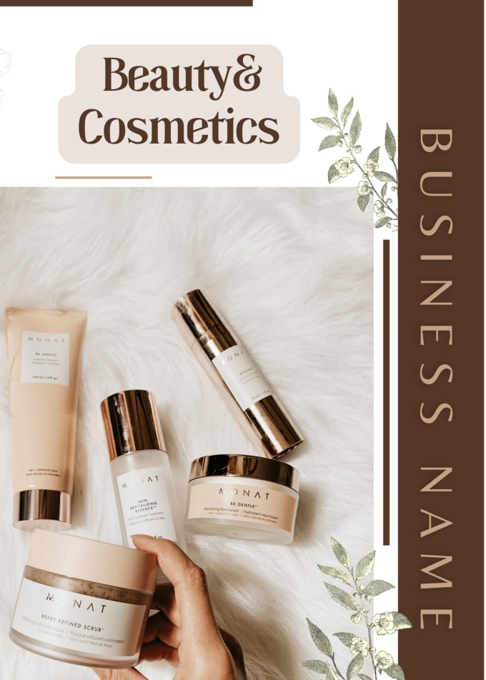 Brainstorm 5 creative beauty cosmetics business name in 24h by
