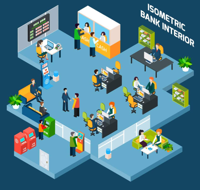 Do an isometric animation video, isometric illustration, 2d animation ...