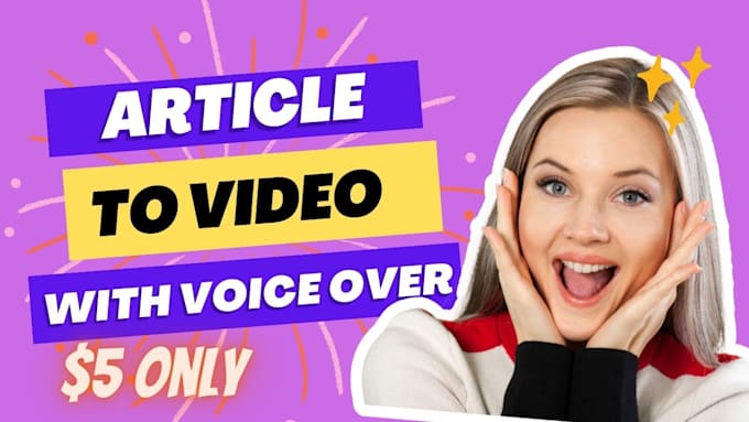 create HD youtube video using a blog or an article