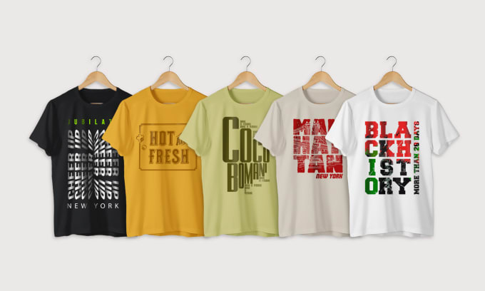 Do minimal typography t shirt design and logo by Nadimnazmul | Fiverr
