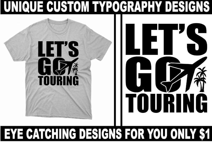 create unique typography custom tshirt designs