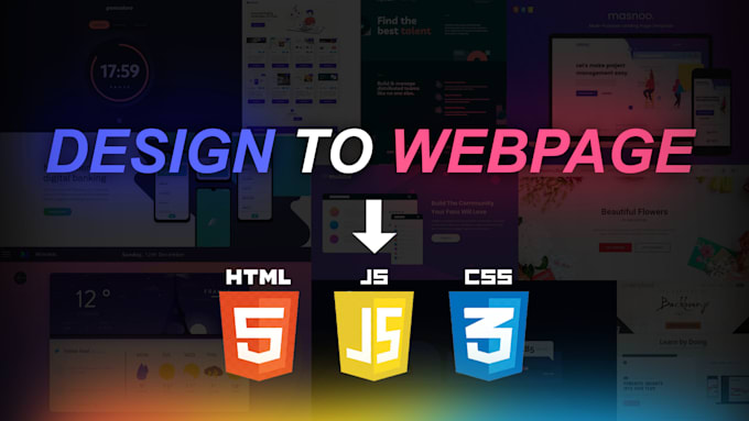 Make website html, css, javascript from design by Sung_jin | Fiverr