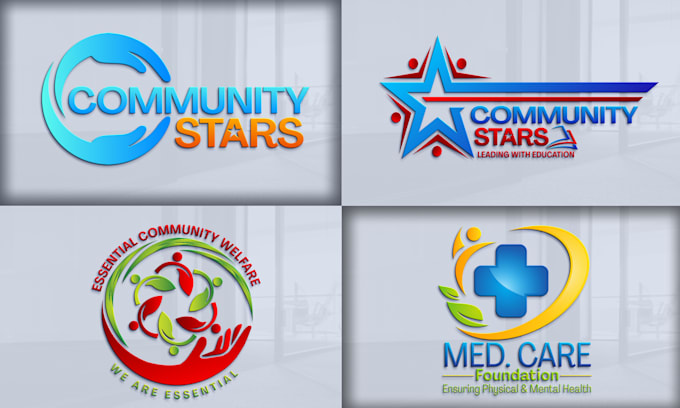 make outstanding nonprofit, charity, welfare, medical, community logo