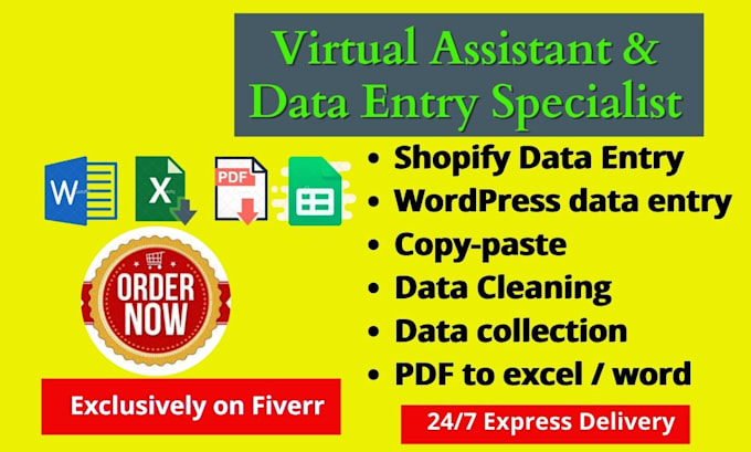 be your reliable data entry operator 24 hours