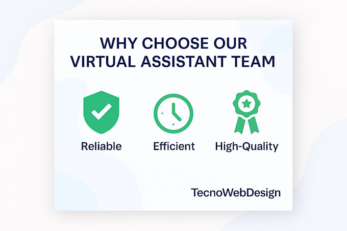 be your dedicated virtual assistant team for admin, research, and data entry
