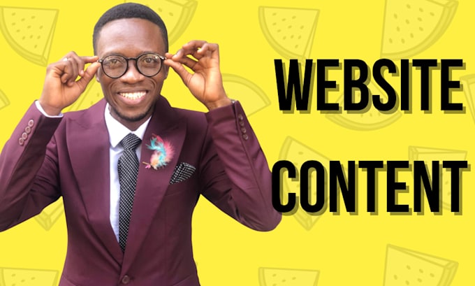 write your website content