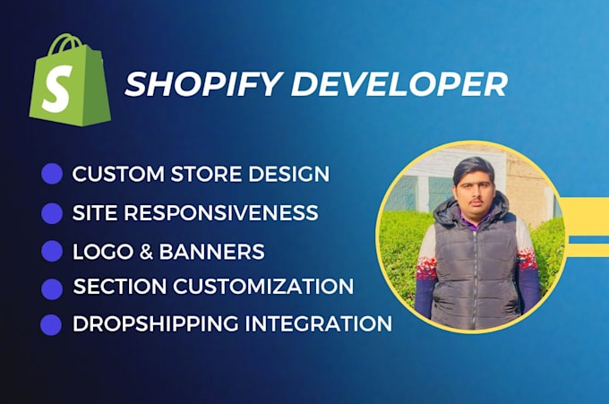 be your shopify developer and redesign shopify store