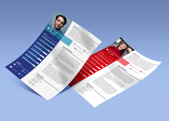 Hire a freelancer to design a creative and structured resume