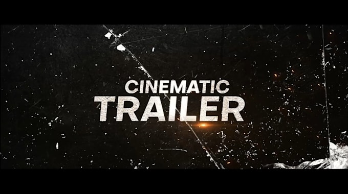 create a cinematic title animation and title trailer intro