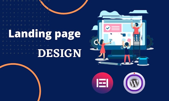 design responsive unique landing page with elementor pro