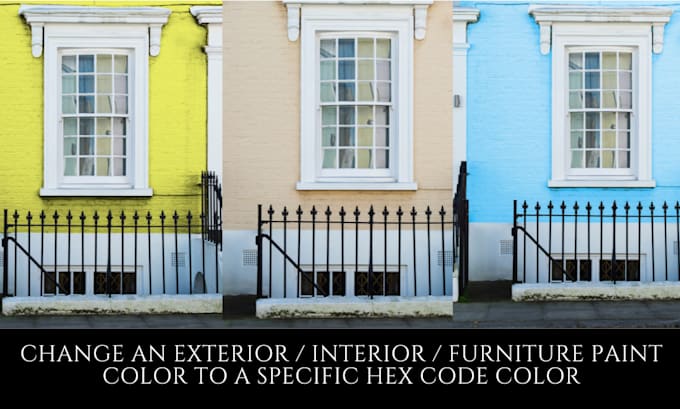 make a color change of a house exterior, wall or furniture