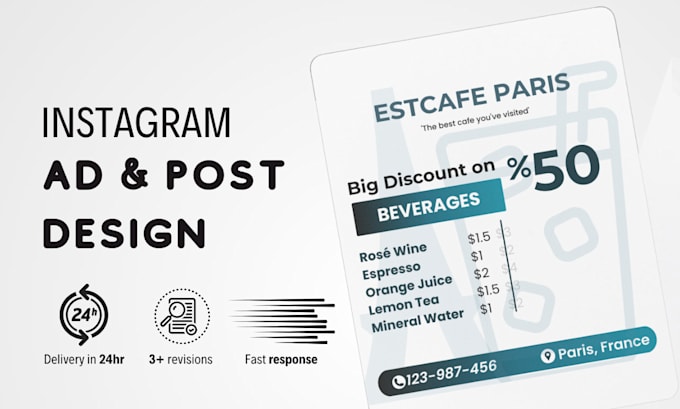 design instagram ad posts for you