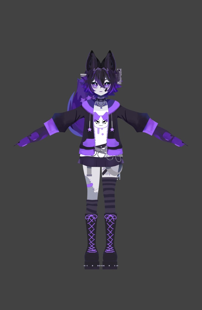 make your 3d anime character from scratch vrchat or vtubing