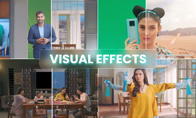 do professional green screen remove, roto, vfx compositing