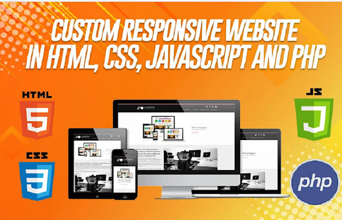 Create frontend and backend of website for you with php,html,css, and ...