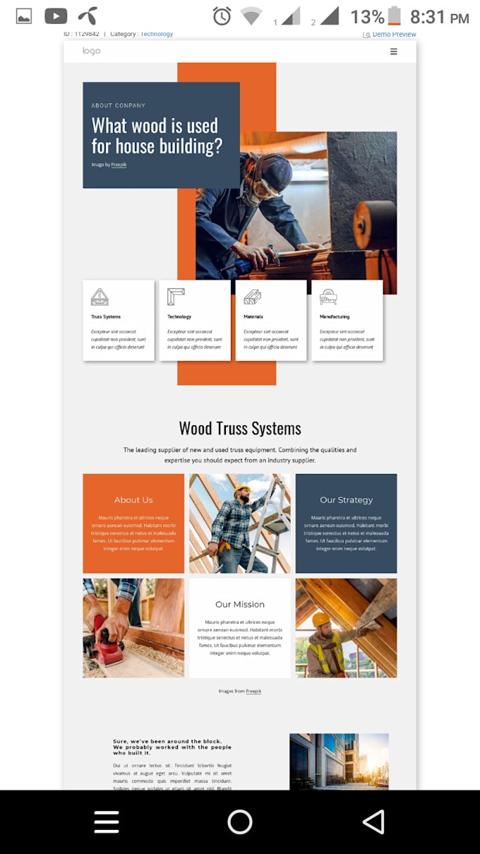 Create custom website with html template use html css by Majedmi | Fiverr