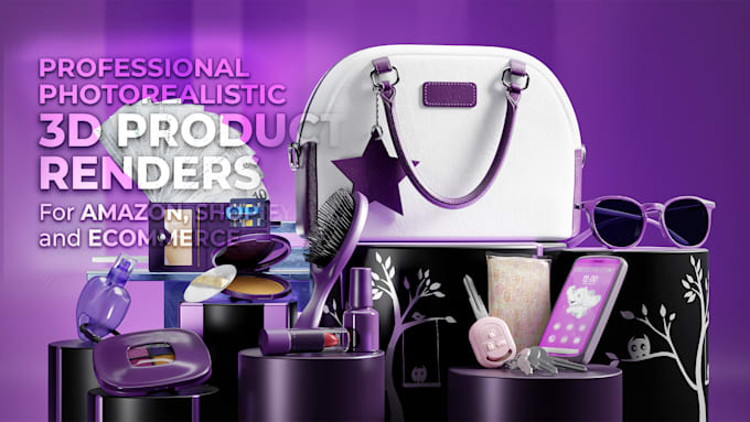 create photorealistic 3d product renders for amazon