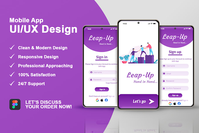 Do creative mobile app ui ux design with figma by Slamazing | Fiverr