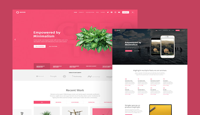 Design your awesome custom website using html css bootstrap by Mohamed ...
