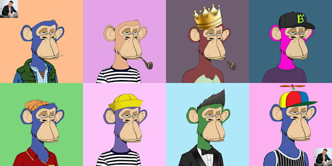 create exclusive cartoon character or nft art colection