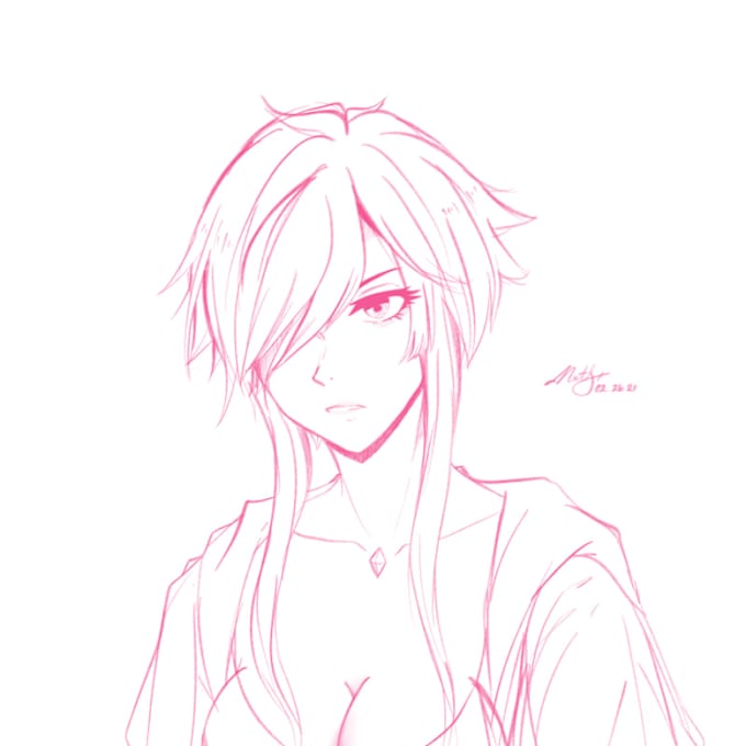 create cute anime sketch for cheap