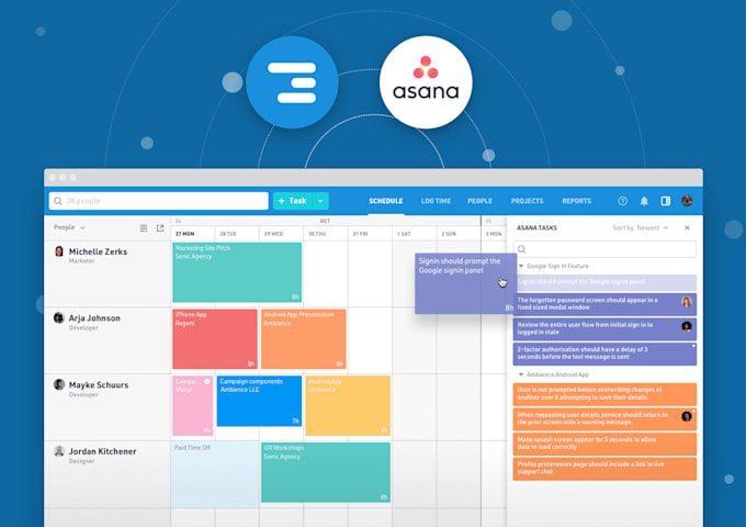 set up your company using asana