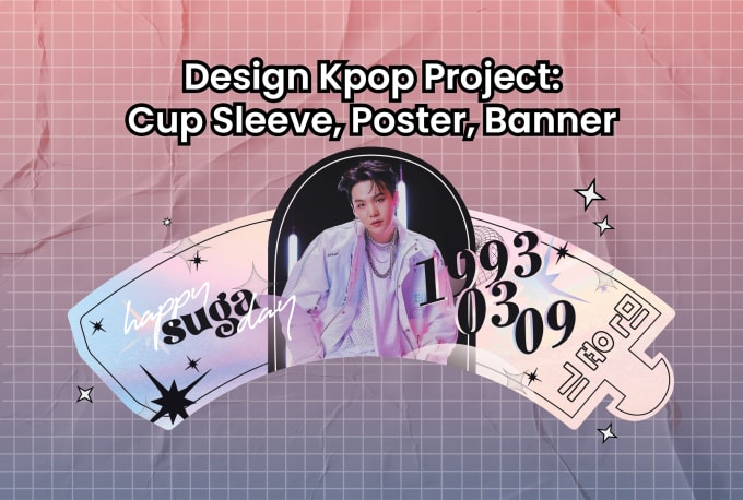 créer un projet kpop tasse pochette affiche bannière photocard déco