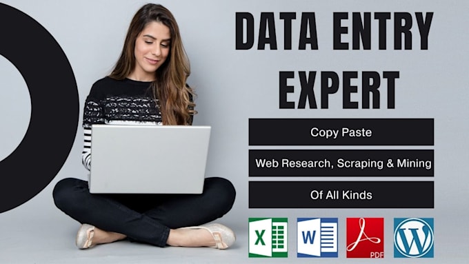 do of all kinds data entry web research, scraping, mining