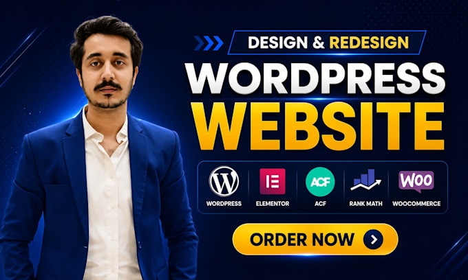 design, redesign a modern wordpress website development with elementor pro