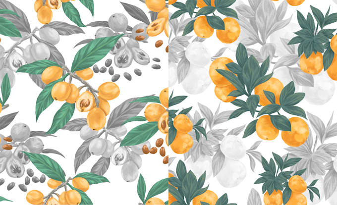 design floral seamless patterns and textile for fabric print