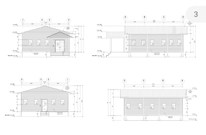 Draw 2d architectural floor plans, section, elevation by Hussainsmd255 ...