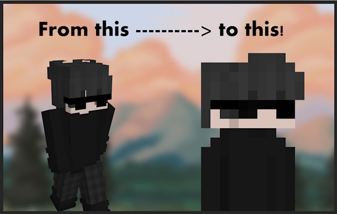 Create pixel art for your minecraft character by Intentionallag | Fiverr