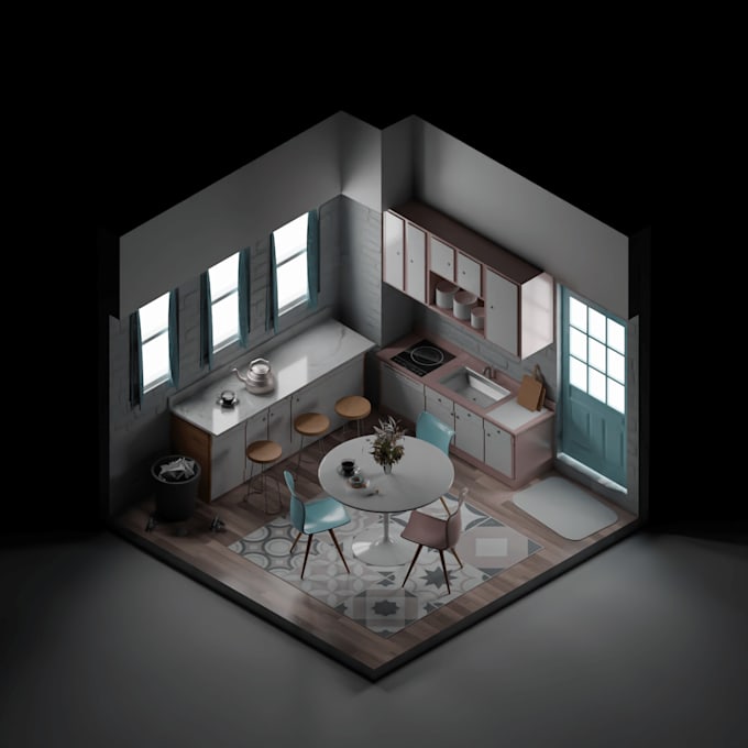 create your 3d isometric room