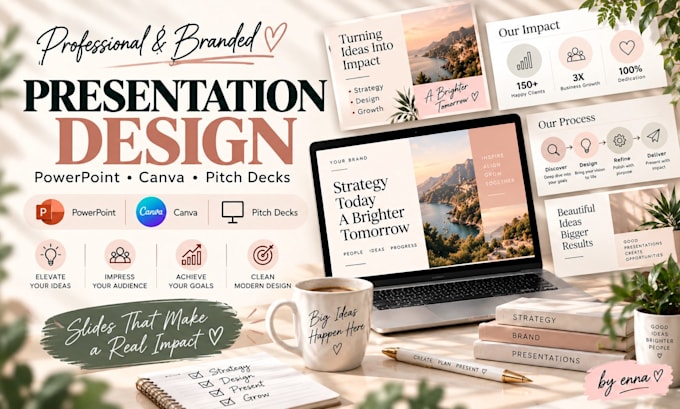design a professional powerpoint or canva presentation