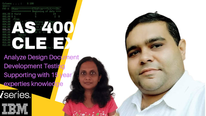 Rpg as 400 ibm program analyze design document and development coding ...