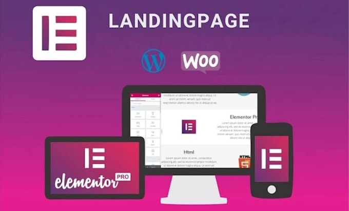 build wordpress landing pages and websites using elementor pro