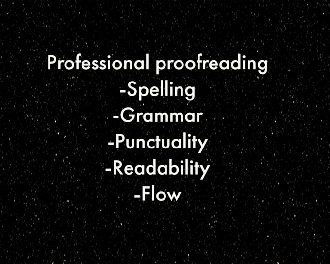 professionally proofread and edit your document