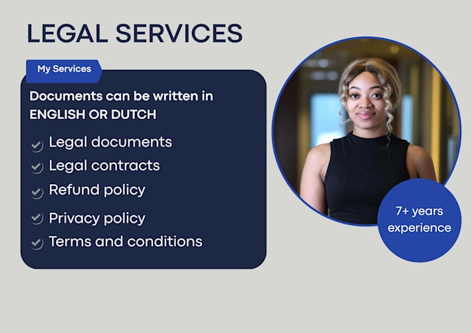 expertly draft legal contracts, legal documents and privacy policy