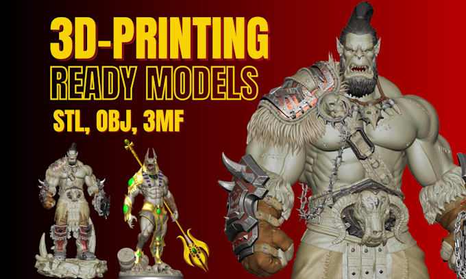sculpt 3d model or character stl file for 3d printing