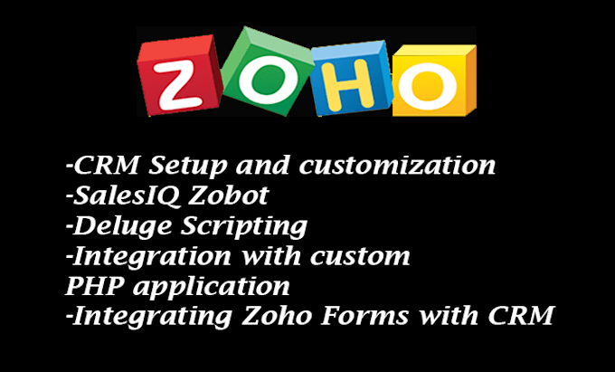 develop zoho CRM creator and books with custom deluge automation