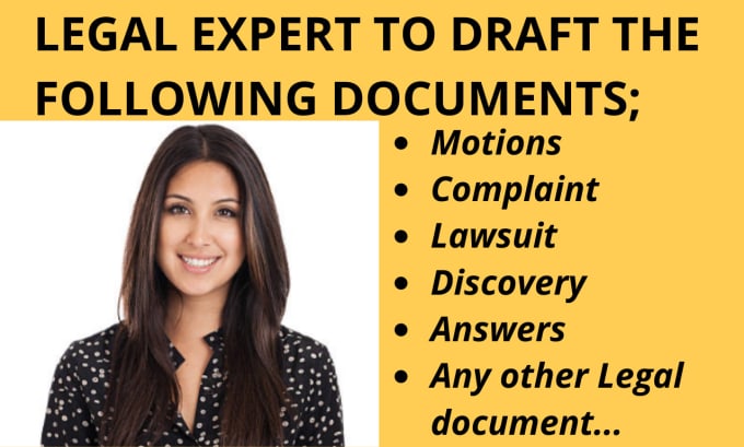 Hire a freelancer to write legal motions, complaints and lawsuits for your case