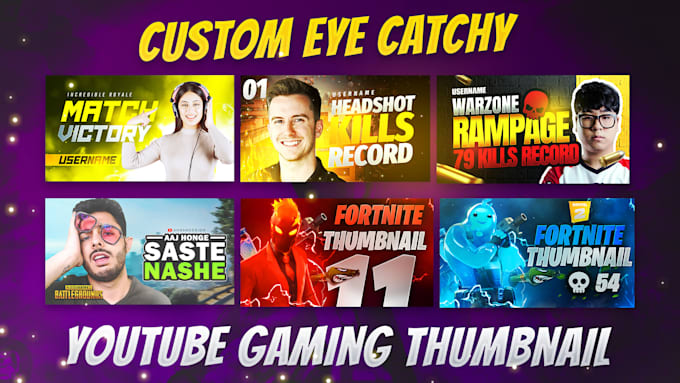 design custom eye catchy youtube thumbnails