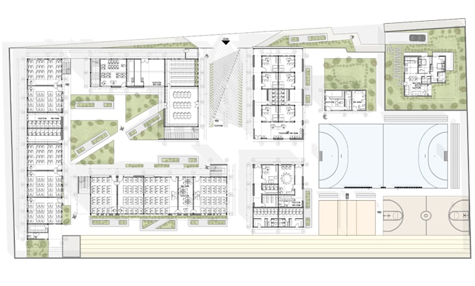render 2d floor plans, sections, and elevations in photoshop