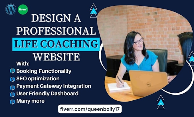 design life coaching website, consulting website, paperbell booking, calendly